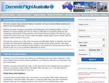 Tablet Screenshot of domesticflightaustralia.com